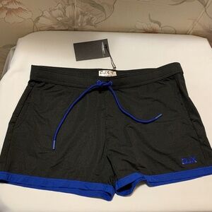 DJX Men’s Shorts Black with Cobalt Blue - Size L - NWT